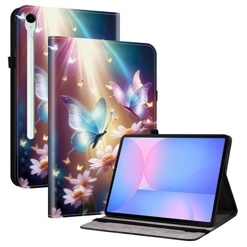 Etui Samsung Galaxy Tab S10 Fe Plus Lysende Sommerfugle