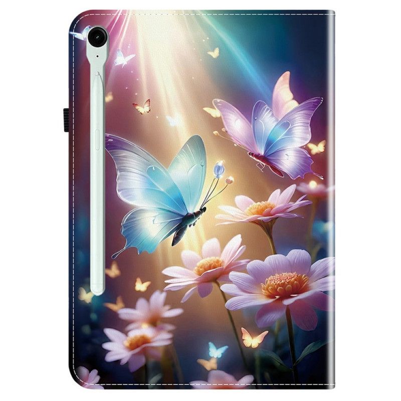 Etui Samsung Galaxy Tab S10 Fe Plus Lysende Sommerfugle
