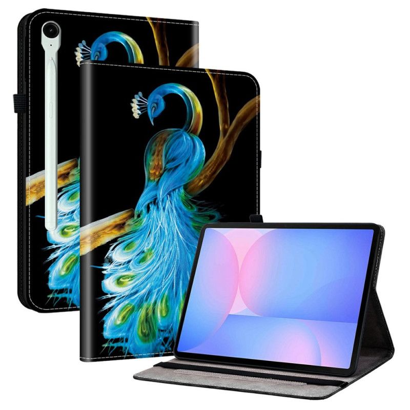 Etui Samsung Galaxy Tab S10 Fe Plus Påfugl