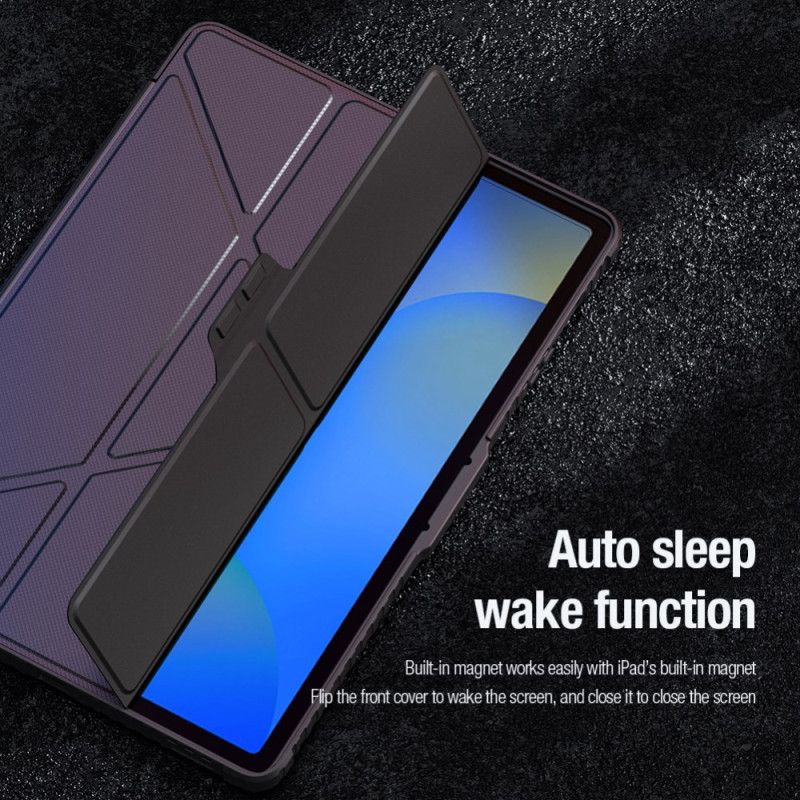 Samsung Galaxy Tab S10 Fe Plus Nillkin-bumper Med Origami-stativ Og Glidende Cover