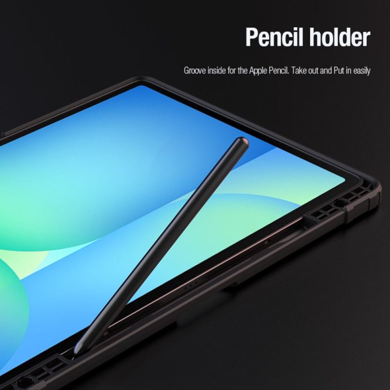 Samsung Galaxy Tab S10 Fe Plus Nillkin-bumper Med Origami-stativ Og Glidende Cover