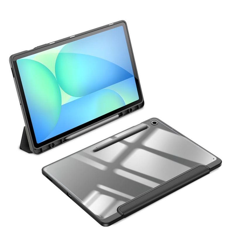 Samsung Galaxy Tab S10 Fe Plus Transparent Bagside Med Tre Paneler