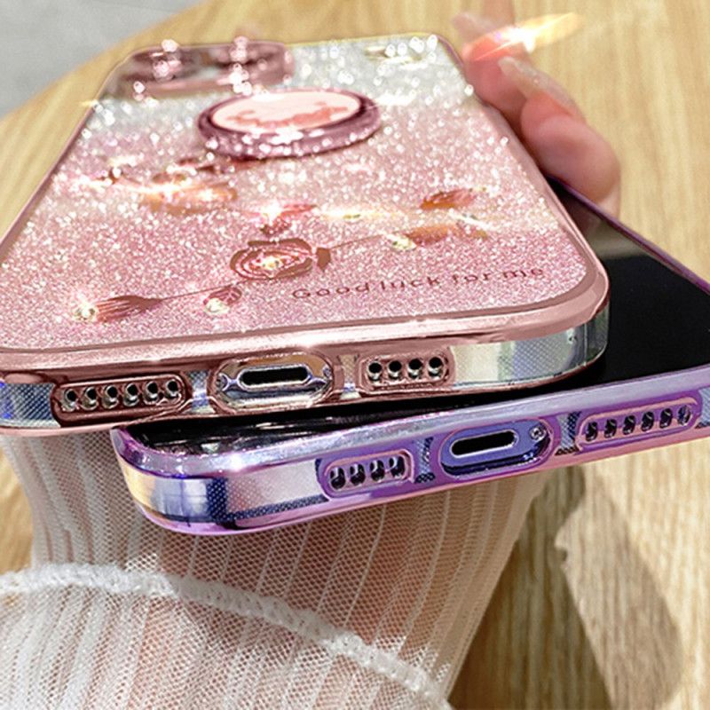 Cover Oneplus Nord 4 Kadem Ringholder Med Pailletter Og Rhinsten