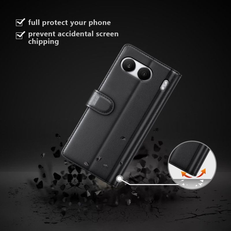 Flip Cover Oneplus Nord 4 Ægte Læder