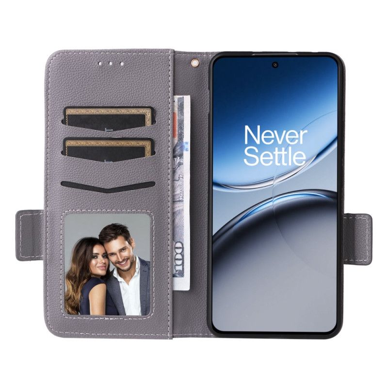 Flip Cover Oneplus Nord 4 Litchi-teksturrem