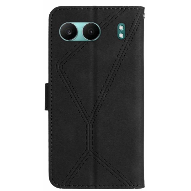 Flip Cover Oneplus Nord 4 Striber Og Trækrem