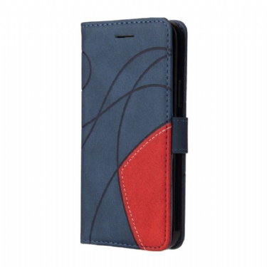 Flip Cover Oneplus Nord 4 Tofarvet Bølget Linje