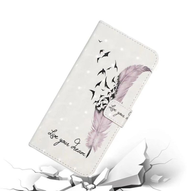 Flip Cover Til Oneplus Nord 4 3d Lyserød Fjer