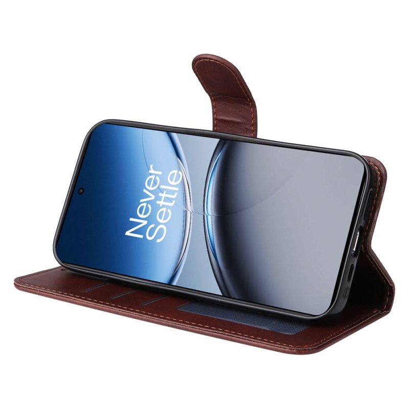 Flip Cover Til Oneplus Nord 4 Almindelig Rem I Kunstlæder