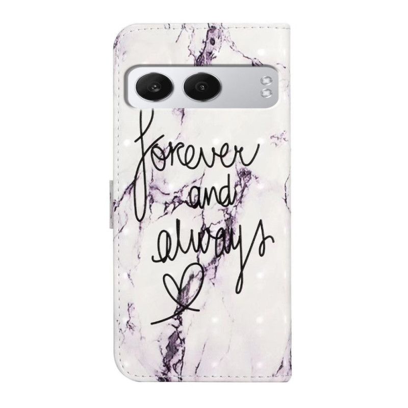 Læder Cover Oneplus Nord 4 3d-mønster