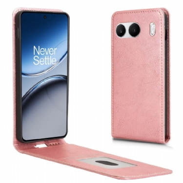 Læder Cover Oneplus Nord 4 Lodret Flap I Kunstlæder