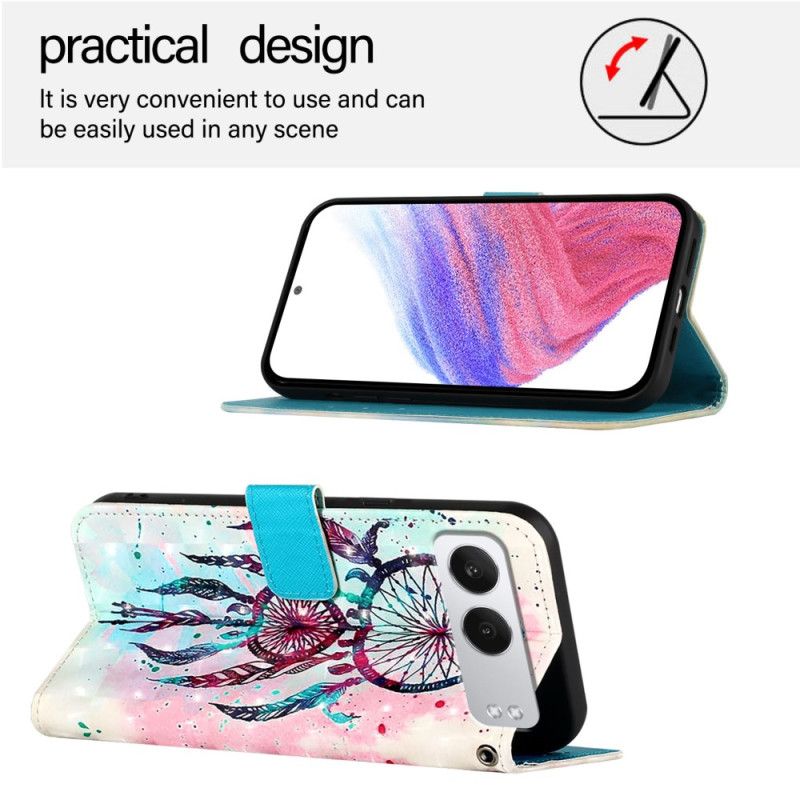 Læder Cover Oneplus Nord 4 Telefon Etui Akvarel Drømmefanger