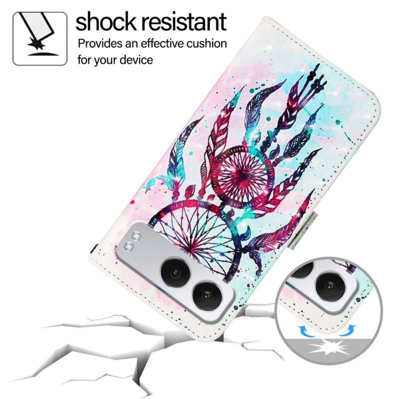 Læder Cover Oneplus Nord 4 Telefon Etui Akvarel Drømmefanger