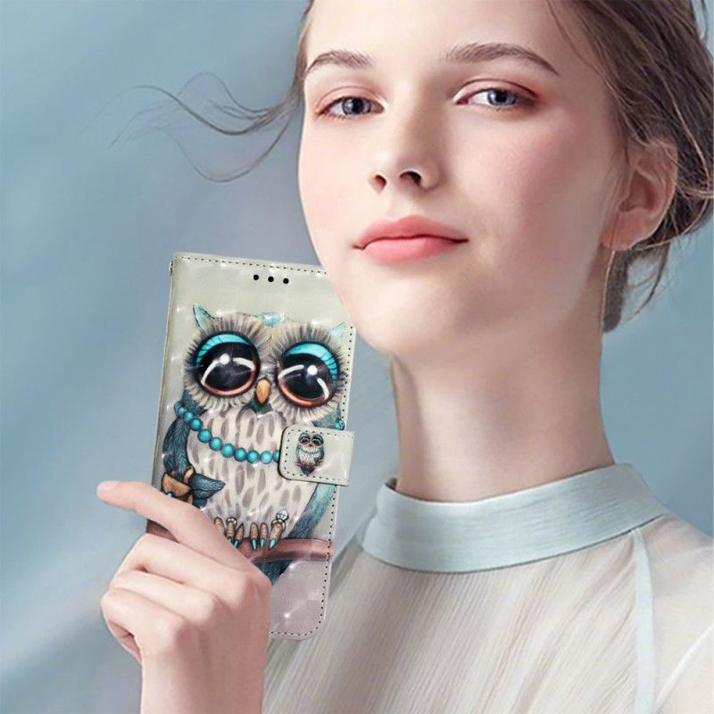 Læder Cover Oneplus Nord 4 Telefon Etui Grå Ugle