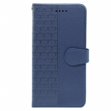 Læder Cover Oneplus Nord 4 Telefon Etui Kubisk Mønster