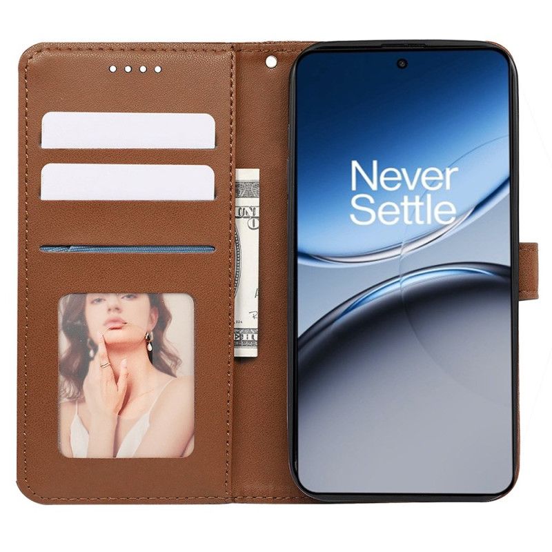 Læder Cover Oneplus Nord 4 Telefon Etui Kubisk Mønster