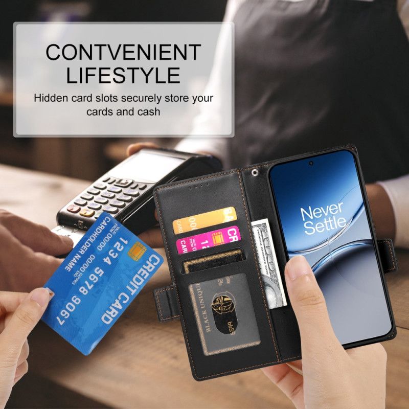 Læder Cover Oneplus Nord 4 Telefon Etui Multifunktionel