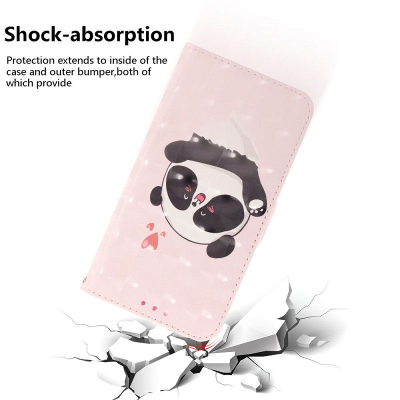 Læder Cover Oneplus Nord 4 Telefon Etui Panda Love-snor
