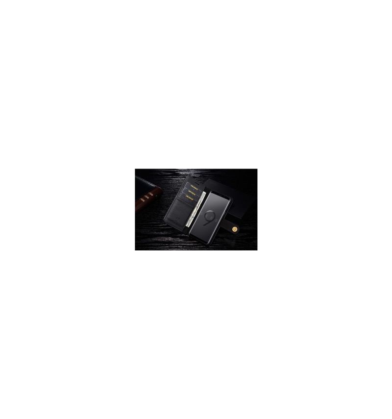 Flip Cover Samsung Galaxy S9 Punge Etui Aftagelig Sort