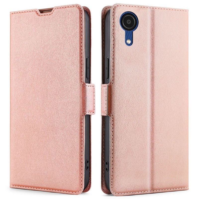 Flip Cover Samsung Galaxy A03 Core Minimalistisk Virksomhed I Kunstlæder
