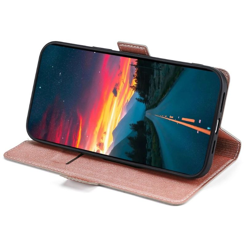 Flip Cover Samsung Galaxy A03 Core Minimalistisk Virksomhed I Kunstlæder