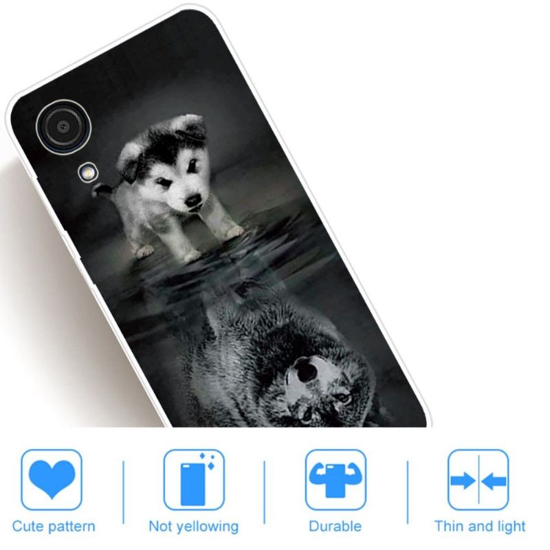 Mobilcover Samsung Galaxy A03 Core Hund Og Ulv