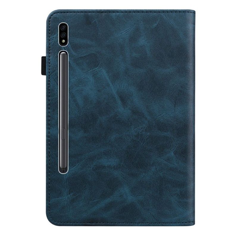 Læder Cover Samsung Galaxy Tab S7 Original Lædereffektlinjer
