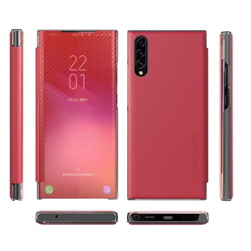 Mobilcover Samsung Galaxy A50 Flip Cover Kulfiber