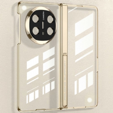 Cover Huawei Mate X6 Transparent Med Hængsel Og Hærdet Glas