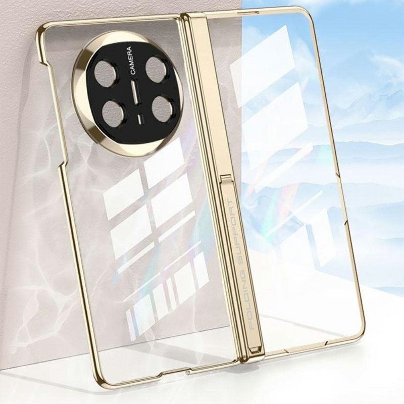 Cover Huawei Mate X6 Transparent Med Hængsel Og Hærdet Glas