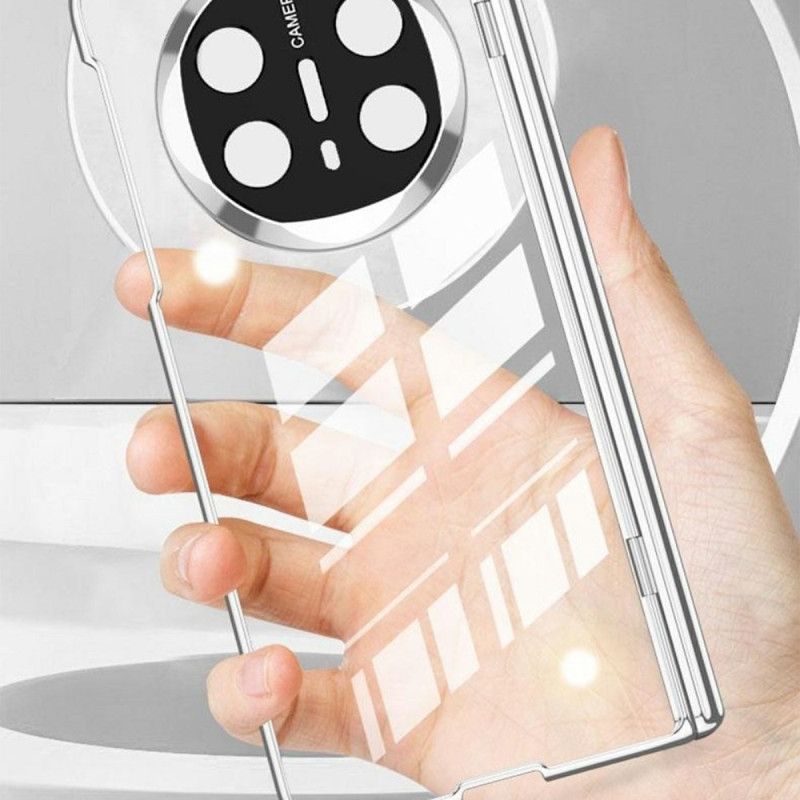 Cover Huawei Mate X6 Transparent Med Hængsel Og Hærdet Glas