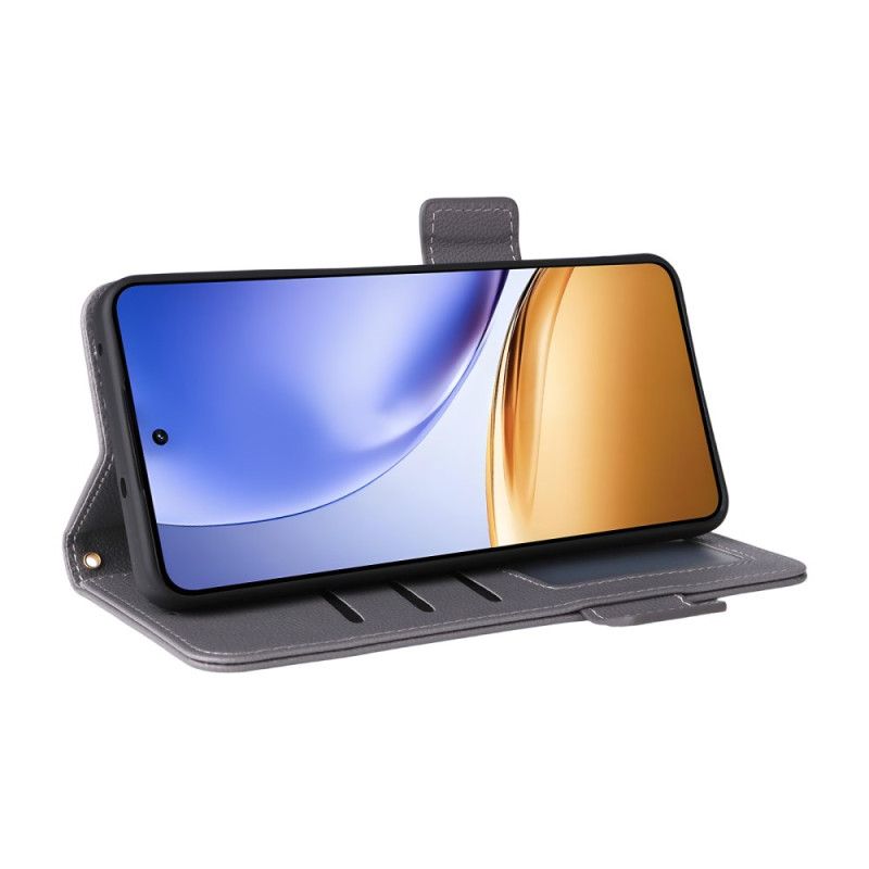 Flip Cover Realme 14t 5g Litchi-tekstur Med Rem