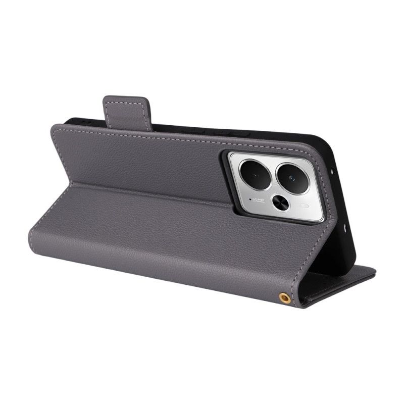 Flip Cover Realme 14t 5g Litchi-tekstur Med Rem