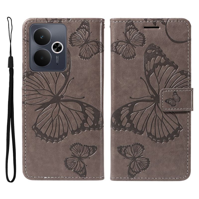 Flip Cover Til Realme 14t 5g Kæmpesommerfugle