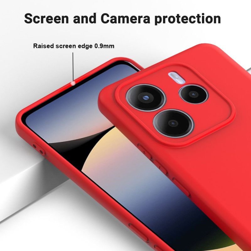 Cover Til Xiaomi Redmi Note 14 5g Flydende Silikone Med Snor