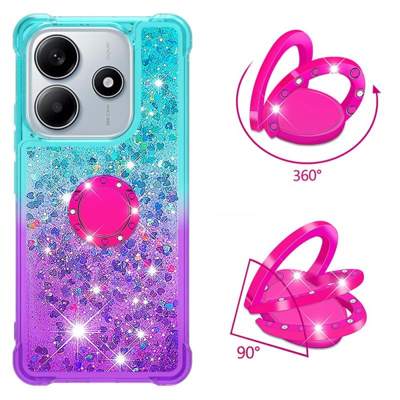 Cover Til Xiaomi Redmi Note 14 5g Gradient Glitter Med Holder