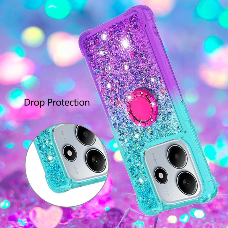 Cover Til Xiaomi Redmi Note 14 5g Gradient Glitter Med Holder