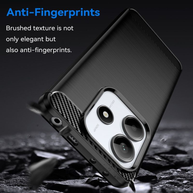Cover Xiaomi Redmi Note 14 5g Børstet Kulfiber