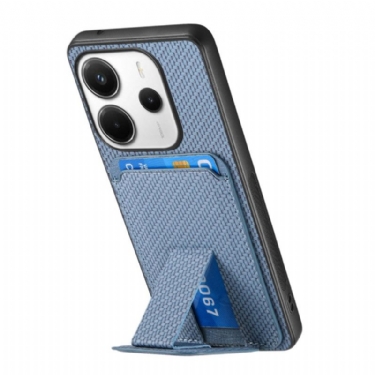 Cover Xiaomi Redmi Note 14 5g Kortholder Med Kulfibertekstur