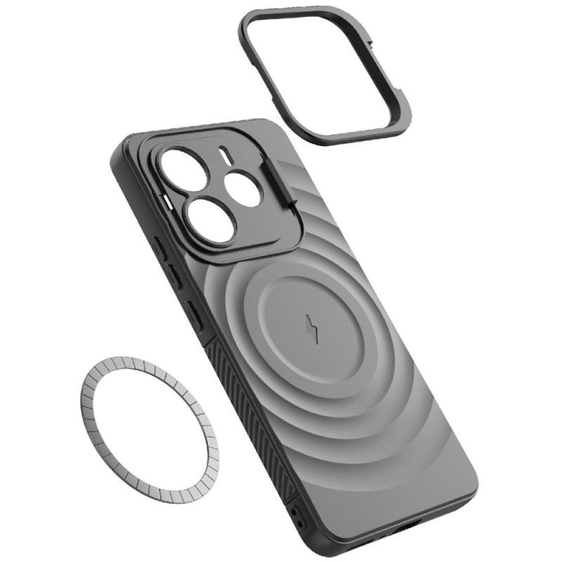 Cover Xiaomi Redmi Note 14 5g Magsafe Kompatibel Med Bølget Design