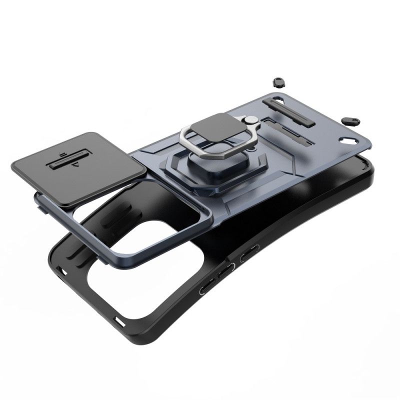 Cover Xiaomi Redmi Note 14 5g Multifunktionel Med Holder Og Linsebeskytter