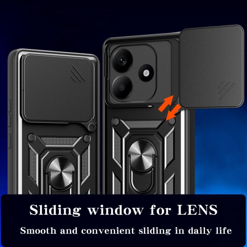 Cover Xiaomi Redmi Note 14 5g Skydeligt Kameradæksel Og Stativ