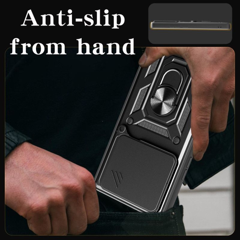 Cover Xiaomi Redmi Note 14 5g Skydeligt Kameradæksel Og Stativ