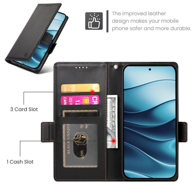 Flip Cover Til Xiaomi Redmi Note 14 5g 3 Kortholdere