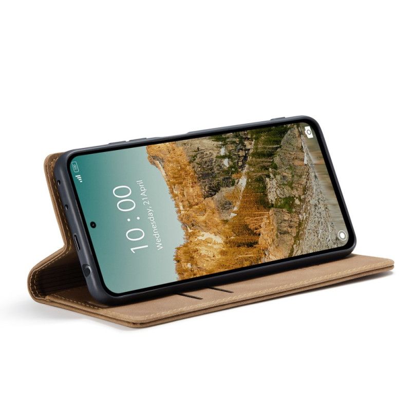 Flip Cover Til Xiaomi Redmi Note 14 5g Caseme-læder Effekt