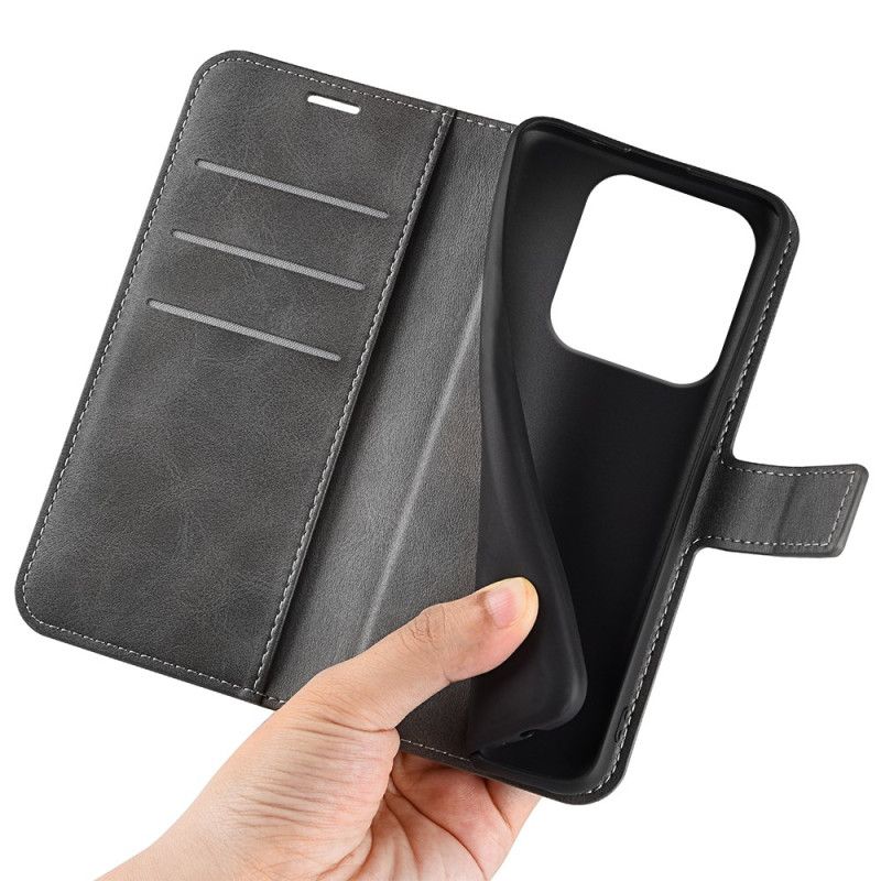 Flip Cover Til Xiaomi Redmi Note 14 5g Læderstil