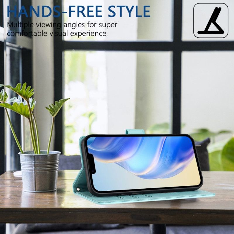 Flip Cover Til Xiaomi Redmi Note 14 5g Rfid-funktionelt Bikagemønster