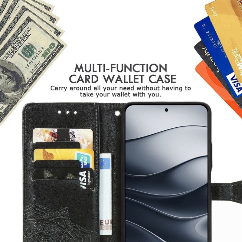 Flip Cover Xiaomi Redmi Note 14 5g Barok Mandala