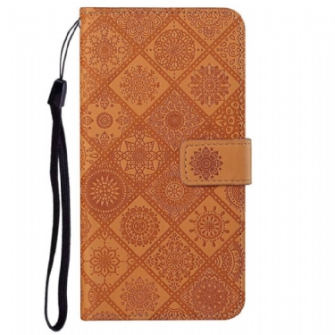 Flip Cover Xiaomi Redmi Note 14 5g Etnisk Stil Med Rem