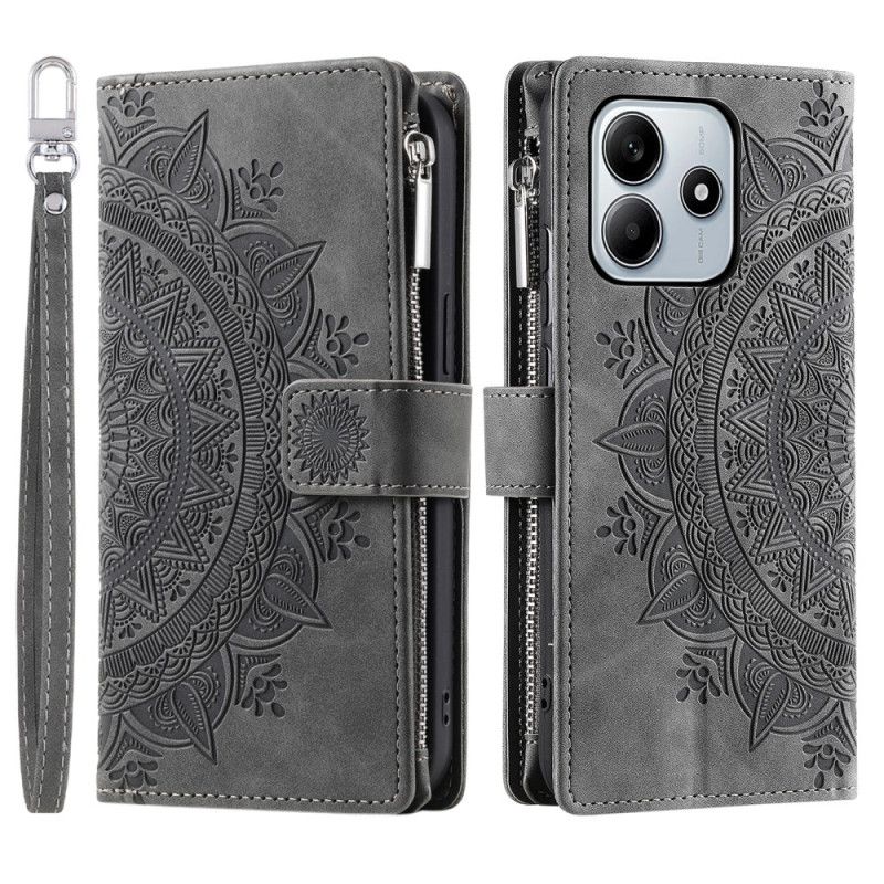 Flip Cover Xiaomi Redmi Note 14 5g Mandala Sol Ruskindseffekt
